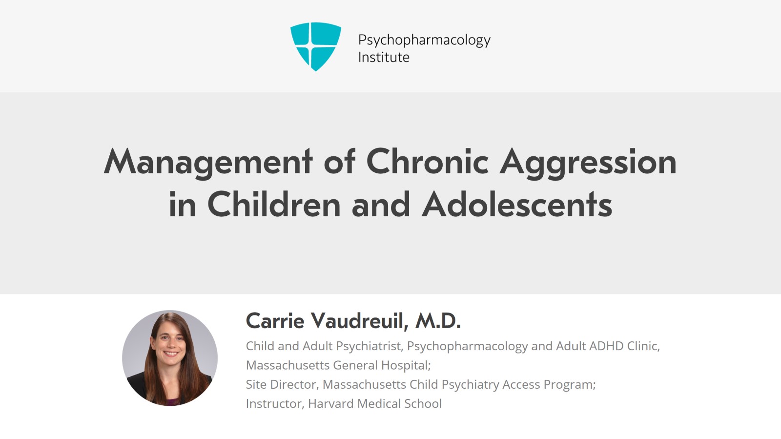 Management of Chronic Aggression in Children and Adolescents ...
